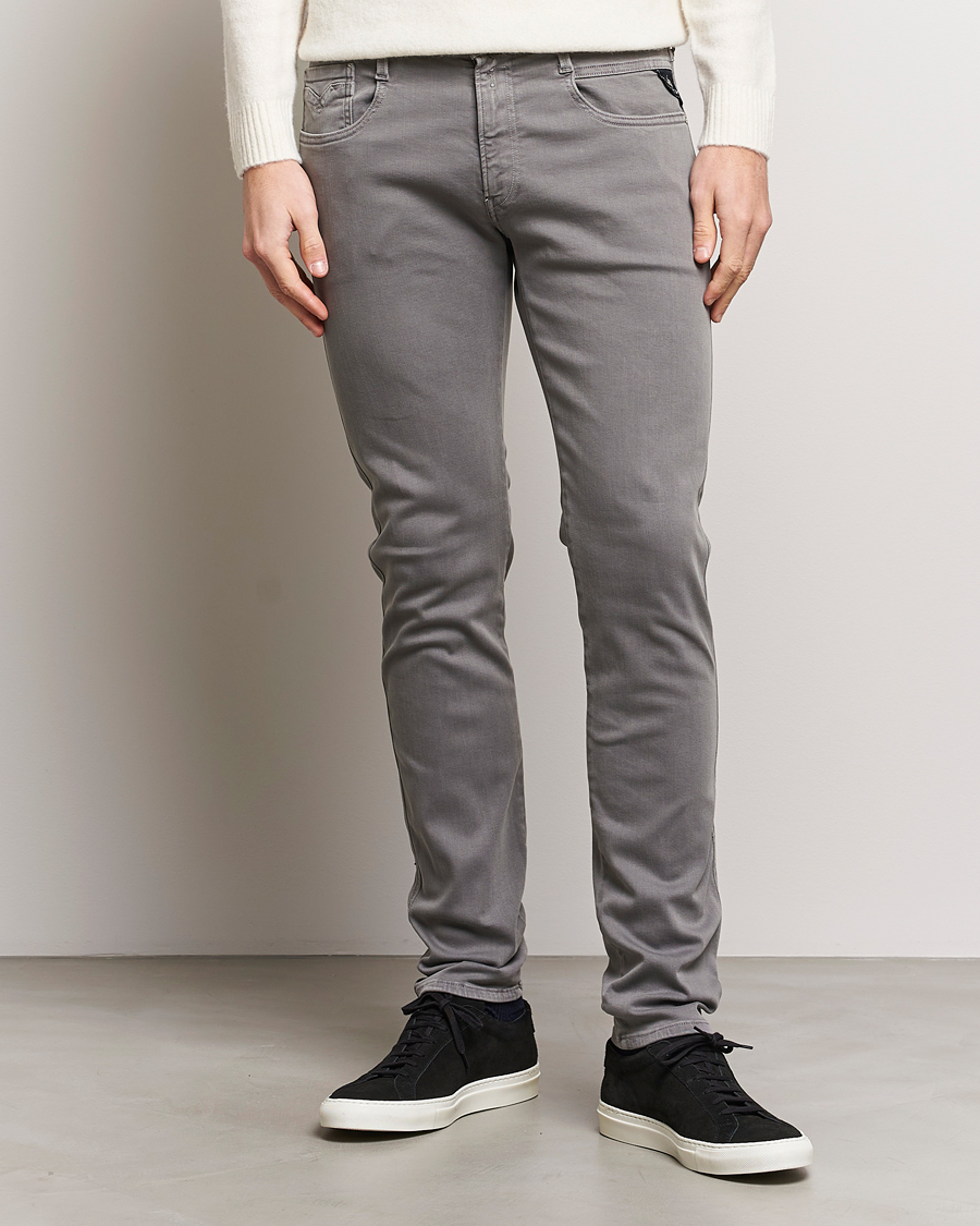 Herre | Klær | Replay | Anbass Hyperflex X.Lite 5-Pocket Pants Medium Grey
