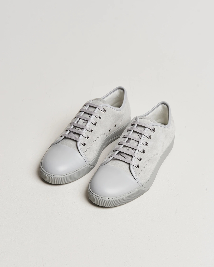 Herre | Sko | Lanvin | Nappa Cap Toe Sneaker Light Grey