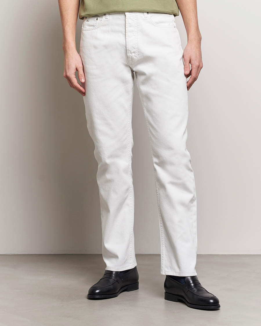 Herre | Hvite jeans | J.Lindeberg | Cody Solid Regular Jeans Cloud White