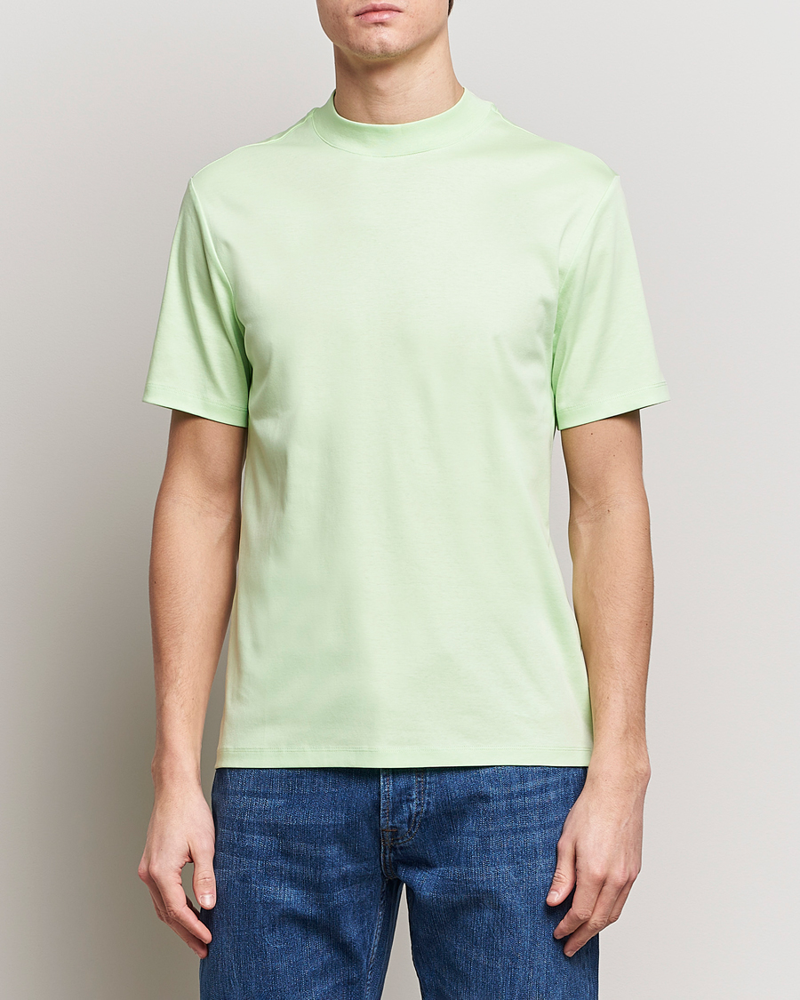 Herre | Klær | J.Lindeberg | Ace Mock Neck T-Shirt Paradise Green