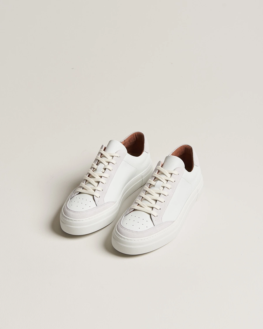 Herre | J.Lindeberg | J.Lindeberg | Art Signature Leather Sneaker White