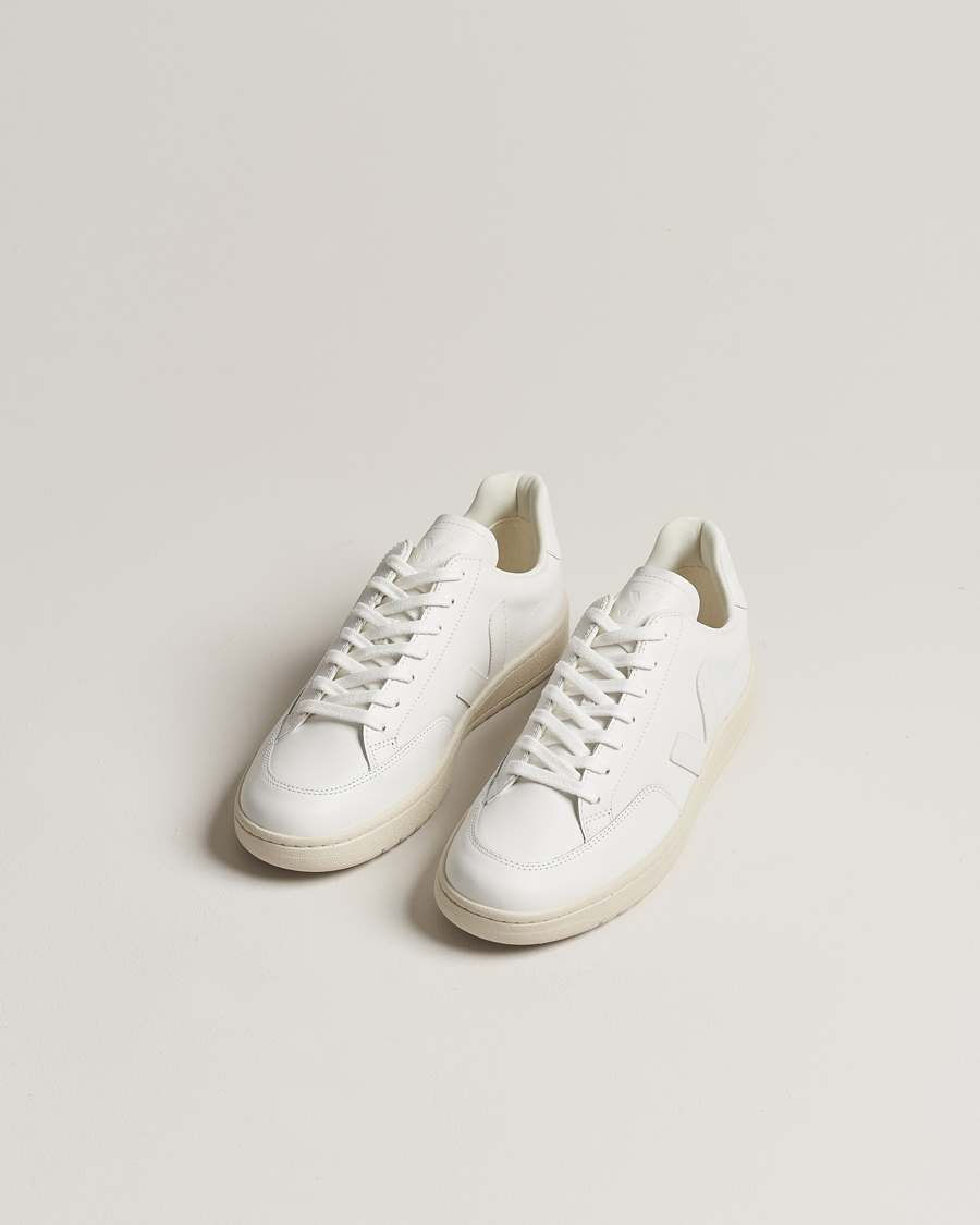 Herre | Sneakers med lavt skaft | Veja | V-12 Leather Sneaker Extra White