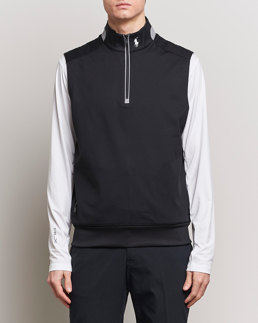 Herre | Slipovers | RLX Ralph Lauren | Luxury Performance Vest Polo Black
