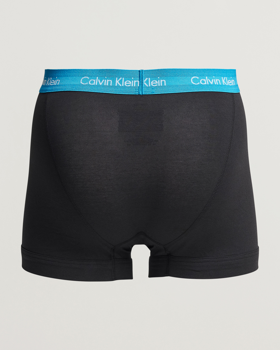 Herre | Underbukser | Calvin Klein | Cotton Stretch Trunk 3-pack Blue/Dust Blue/Green