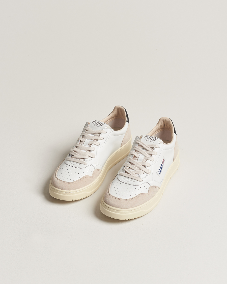 Herre | Autry | Autry | Medalist Low Leather/Suede Sneaker White/Black