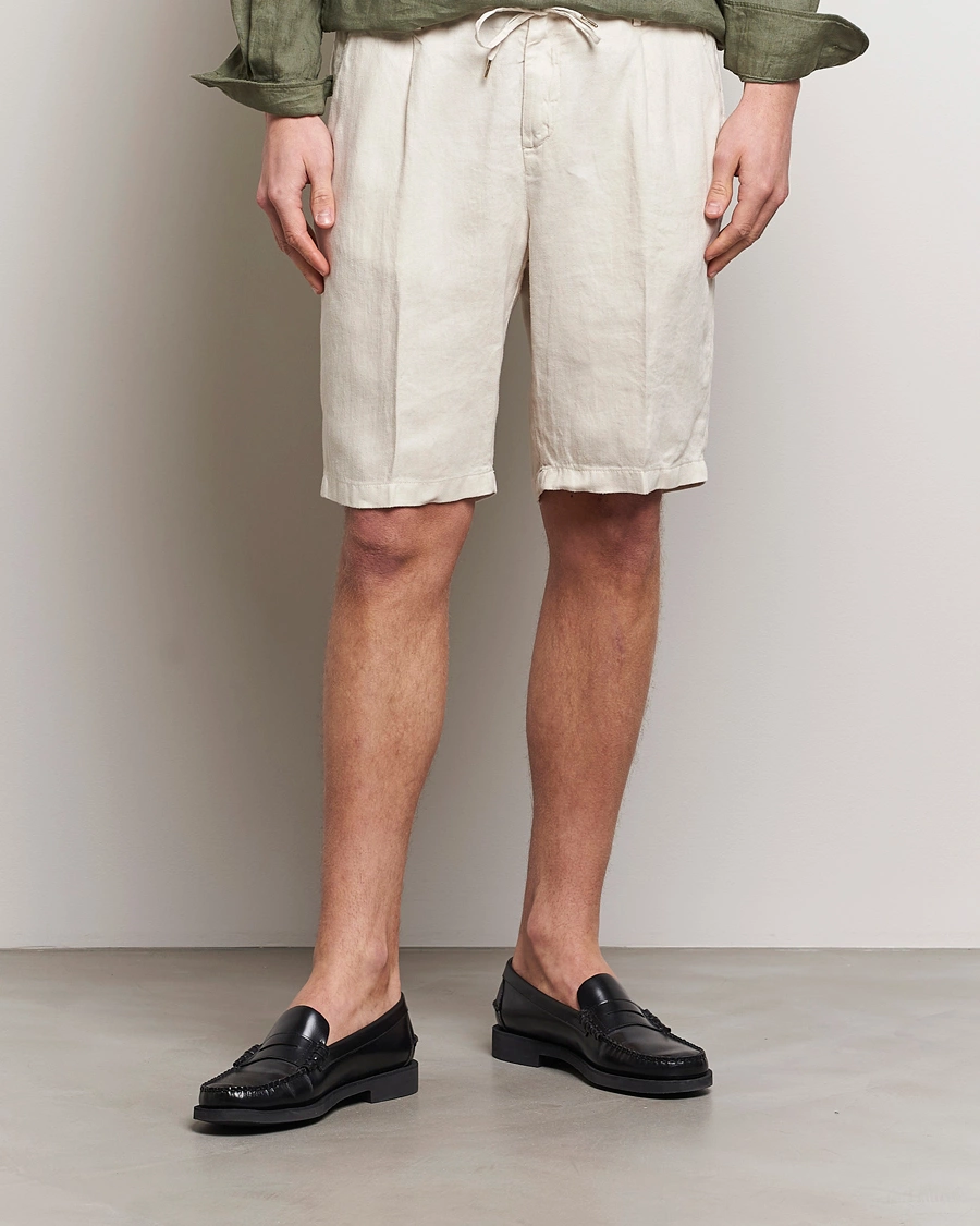 Herre |  | Briglia 1949 | Easy Fit Linen Shorts Off White