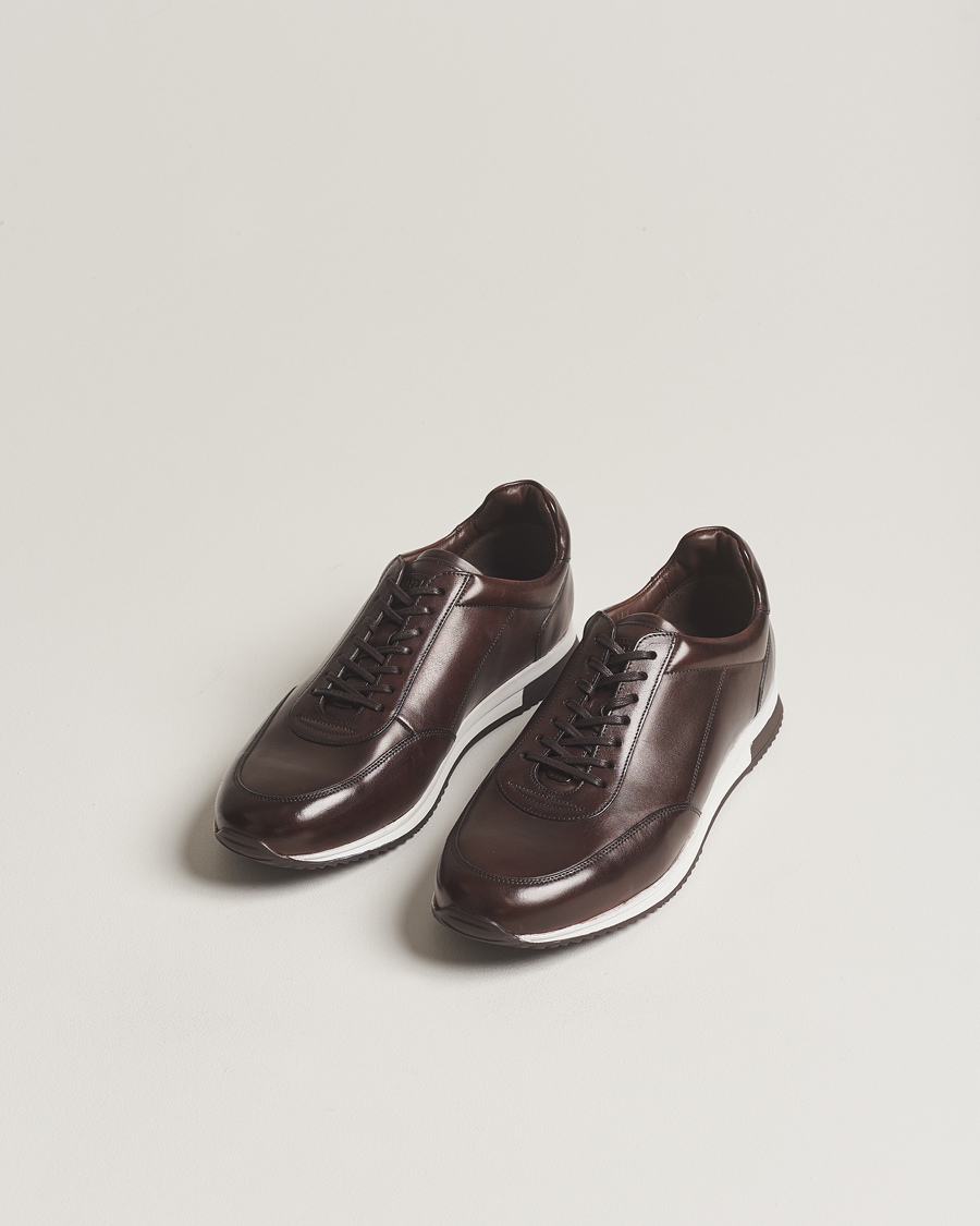 Herre | Sko | Loake 1880 | Bannister Leather Running Sneaker Dark Brown
