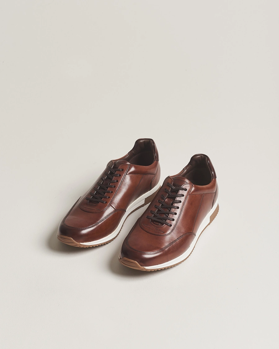 Herre | Sko | Loake 1880 | Bannister Leather Running Sneaker Cedar