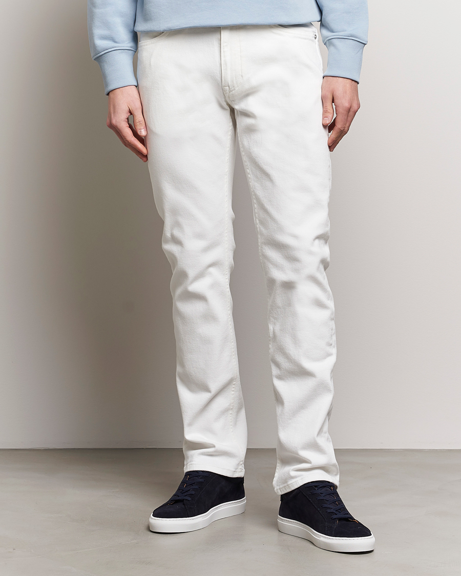Herre | Hvite jeans | GANT | Regular Fit Jeans Eggshell