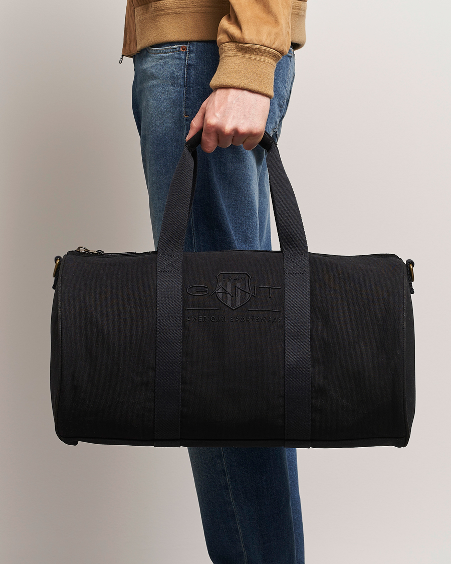 Herre | Weekendbager | GANT | Tonal Shield Duffle Bag Ebony Black