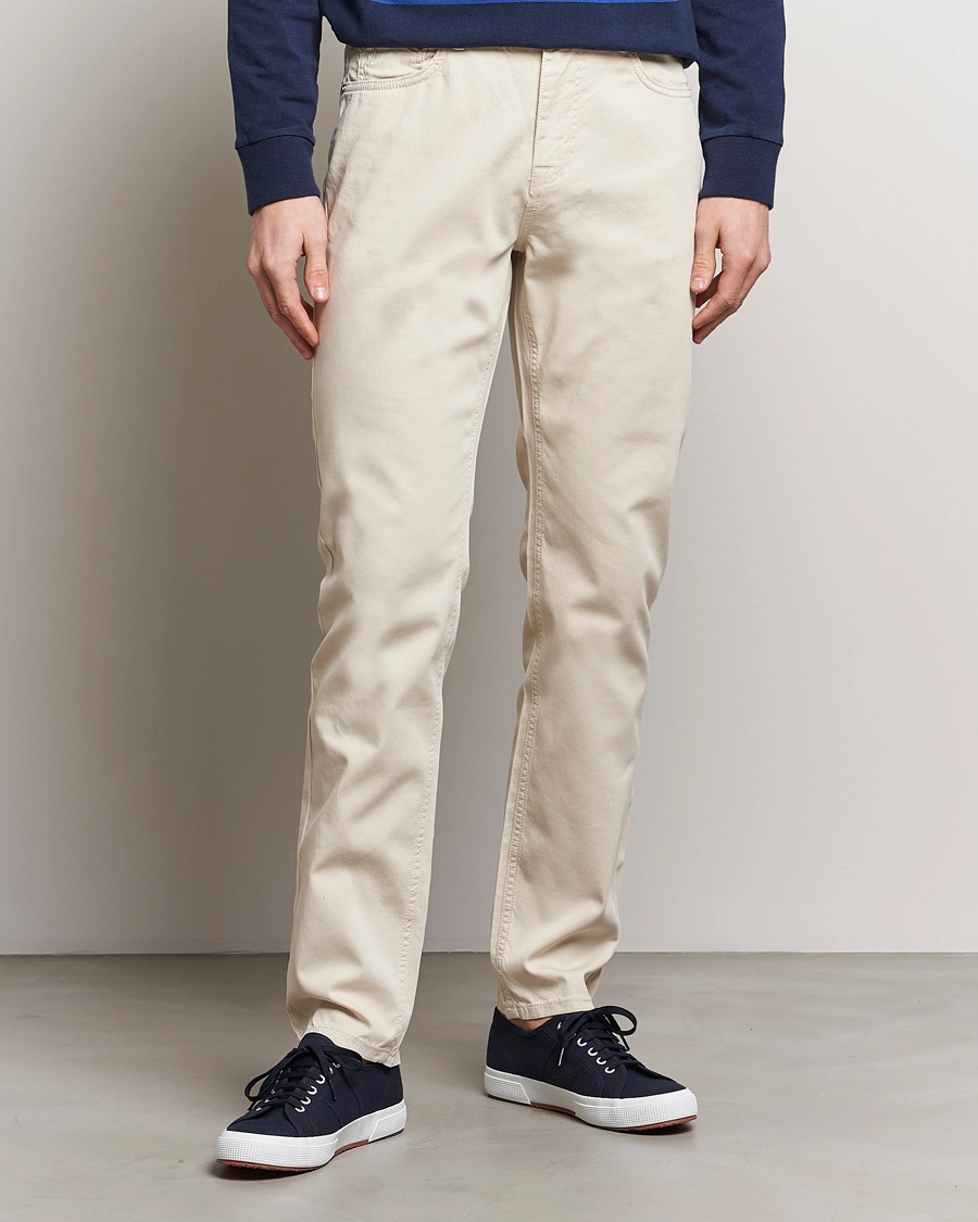 Herre | Morris | Morris | James Structured 5-Pocket Trousers Off White