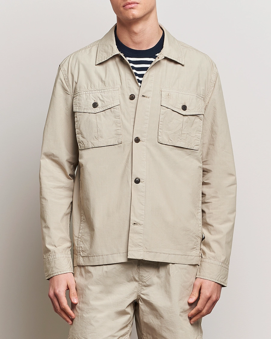 Herr | Jackor | Morris | Harrison Cotton Shirt Jacket Khaki