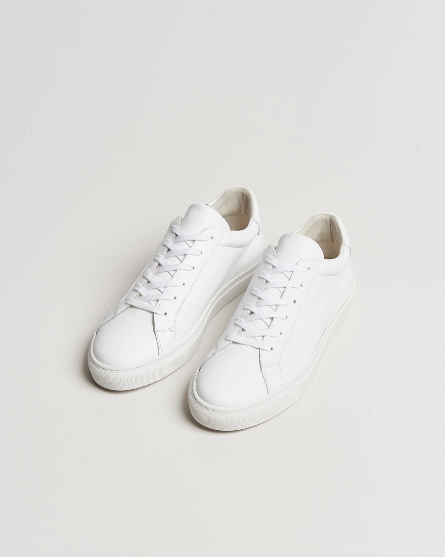 Herre | Hvite sneakers | A Day's March | Leather Marching Sneaker White