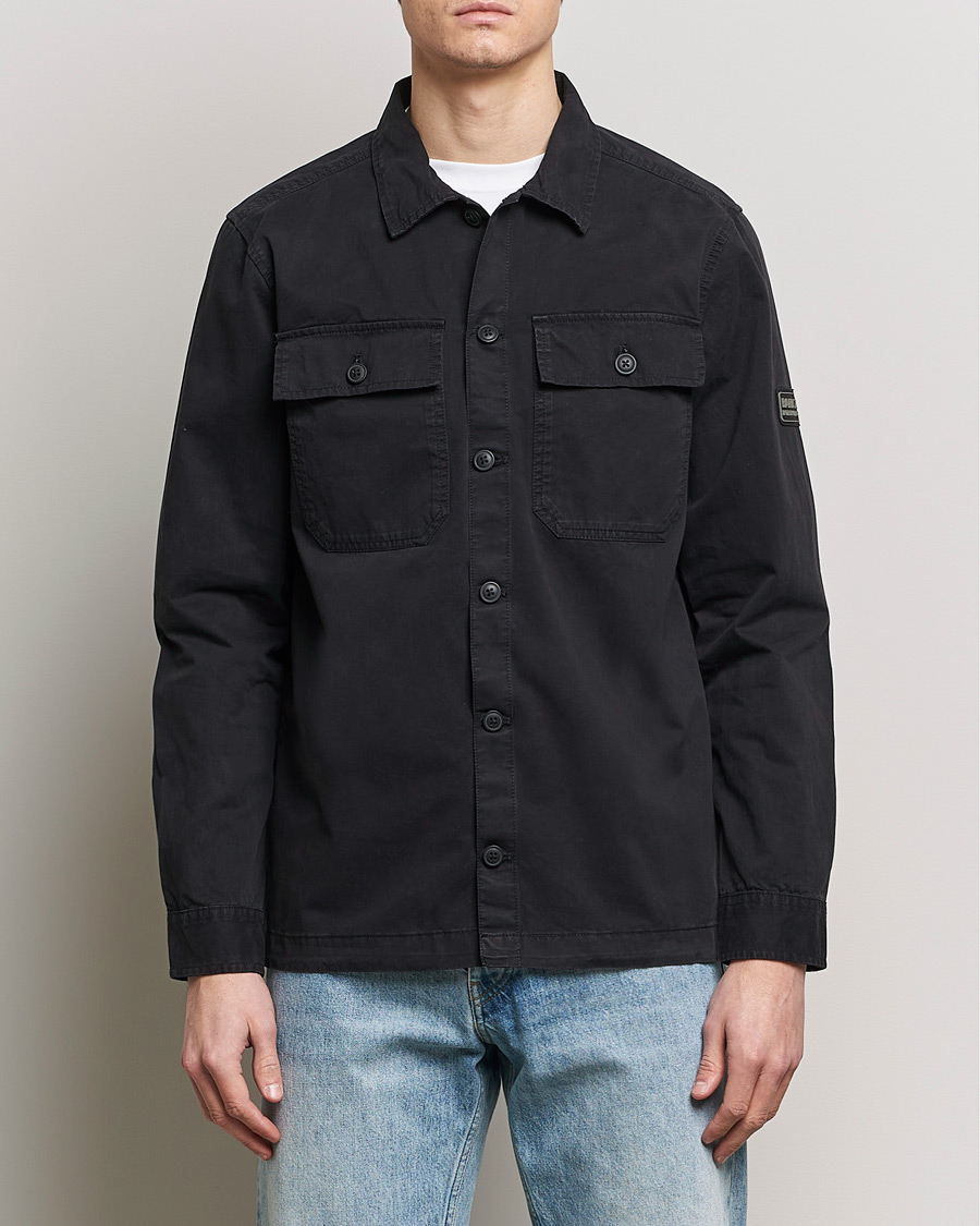 Herre | Skjortejakke | Barbour International | Adey Cotton Pocket Overshirt Black