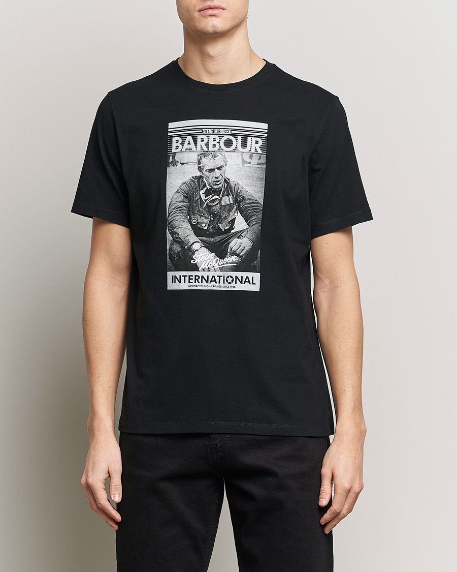 Herre | Svarte t-skjorter | Barbour International | Mount Steve McQueen T-Shirt Black