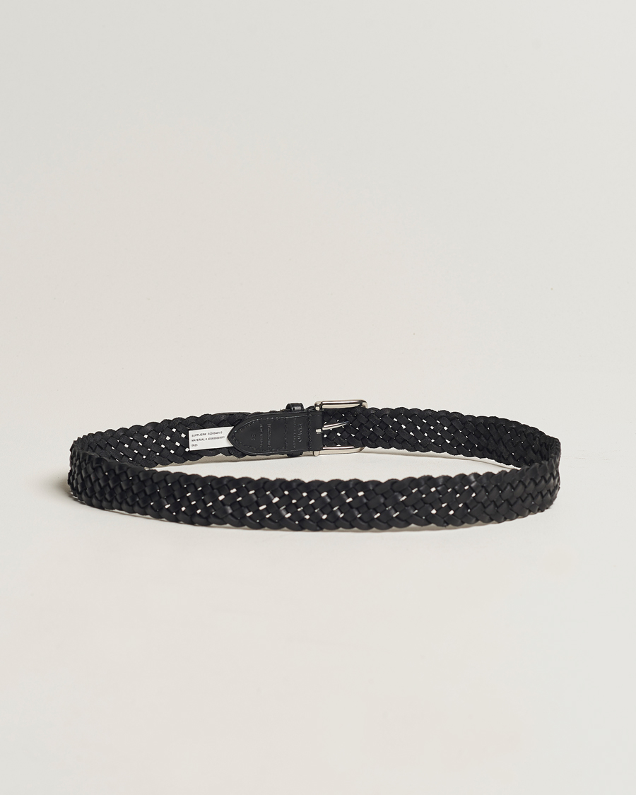 Herre | World of Ralph Lauren | Polo Ralph Lauren | Braided Leather Belt Black