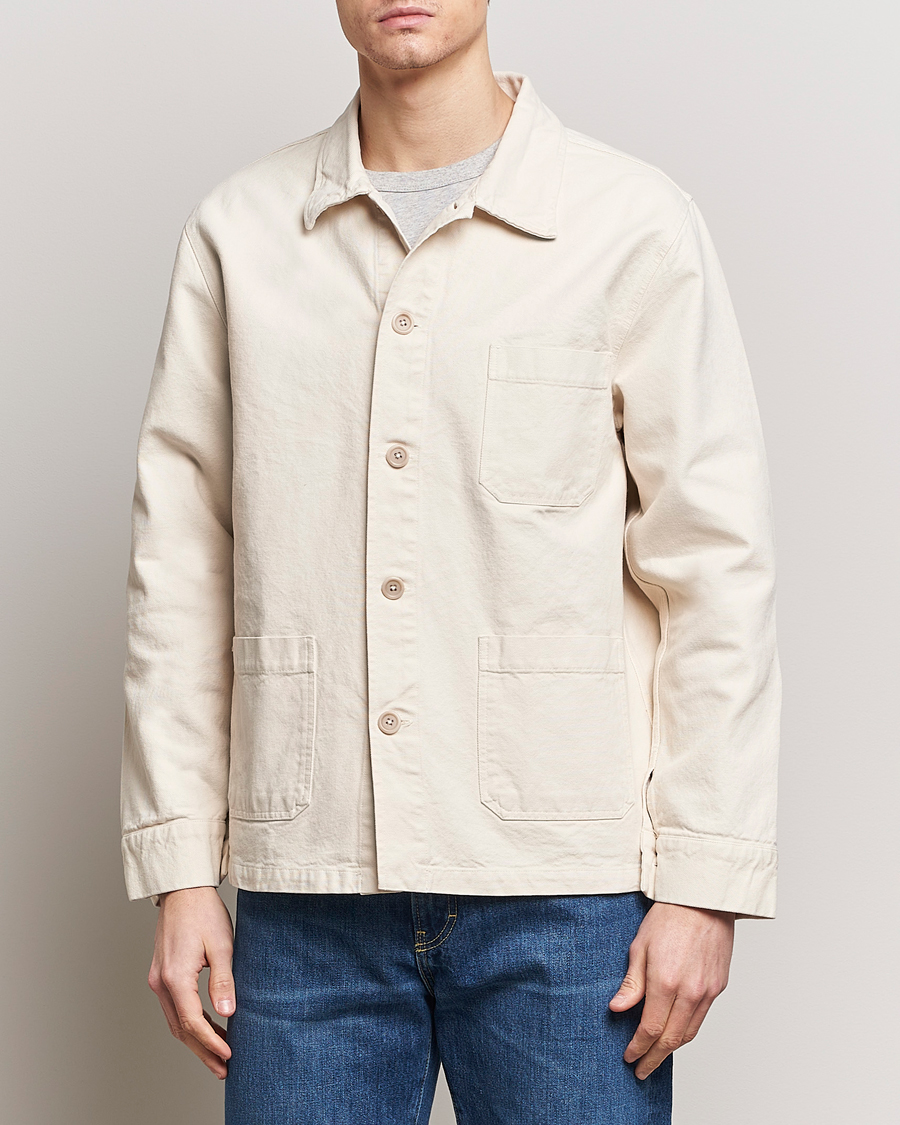 Herre | Vårjakker | Colorful Standard | Organic Workwear Jacket Ivory White