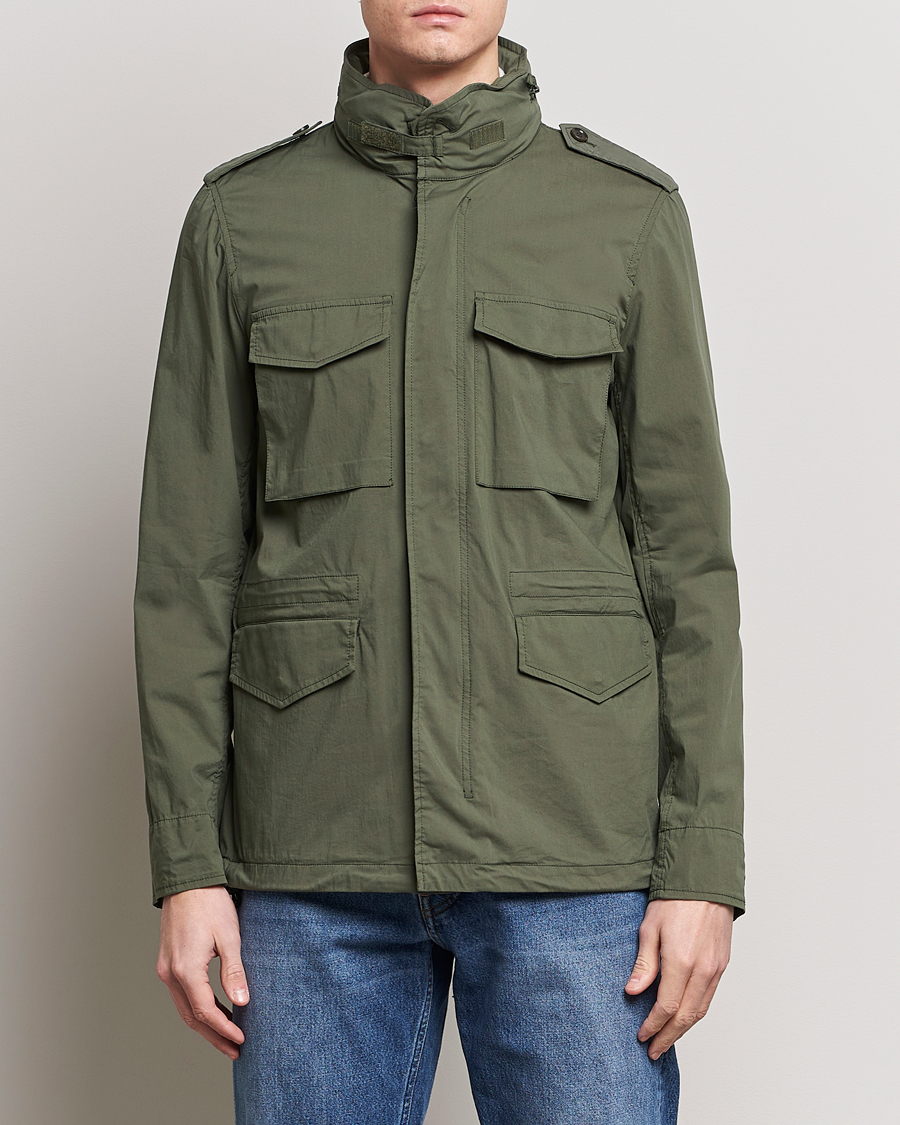 Herre | Formal Wear | Aspesi | Lightweight Cotton Field Jacket Military