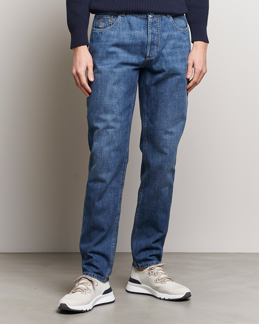 Herre | Formal Wear | Brunello Cucinelli | Traditional Fit Jeans Dark Blue Wash