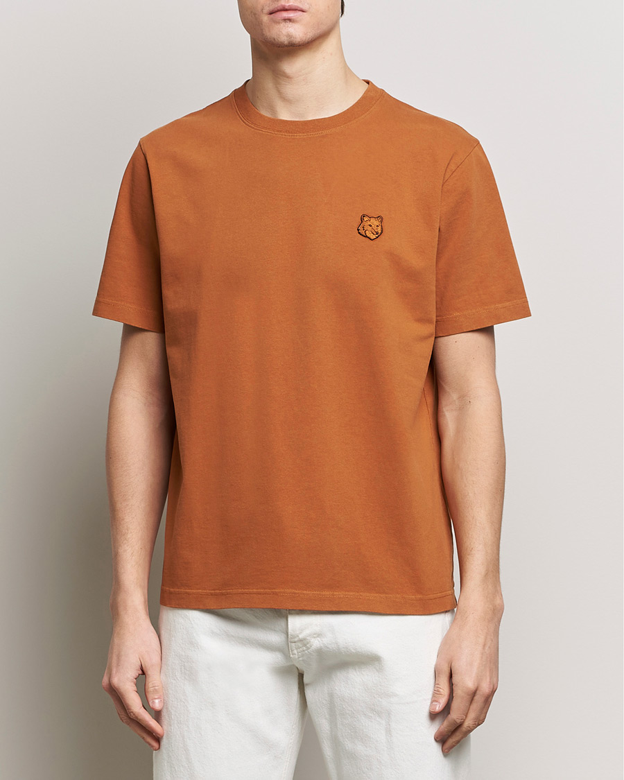 Herre | Kortermede t-shirts | Maison Kitsuné | Tonal Fox Head T-Shirt Tobacco
