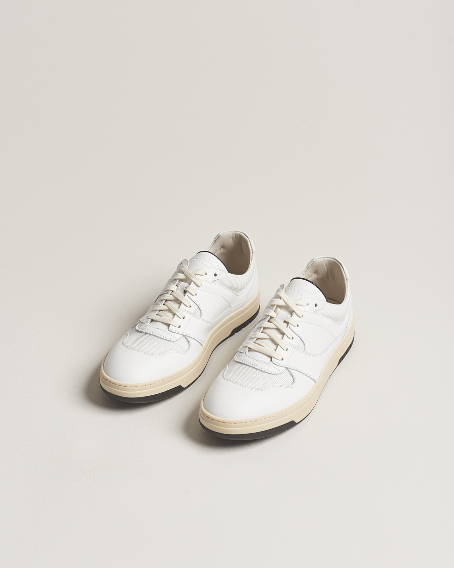 Herre | Sneakers med lavt skaft | Sweyd | Net Leather Sneaker White
