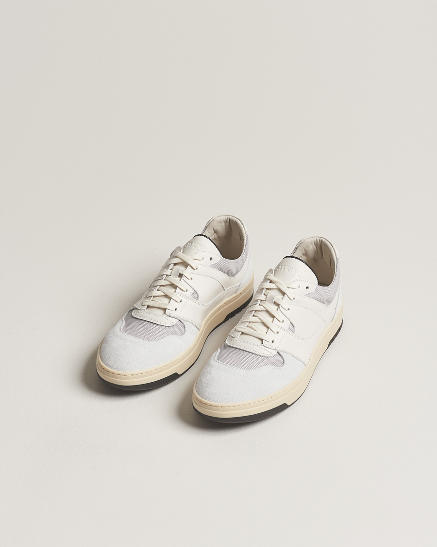 Herre | Sweyd | Sweyd | Net Suede/Leather Sneaker White/Grey