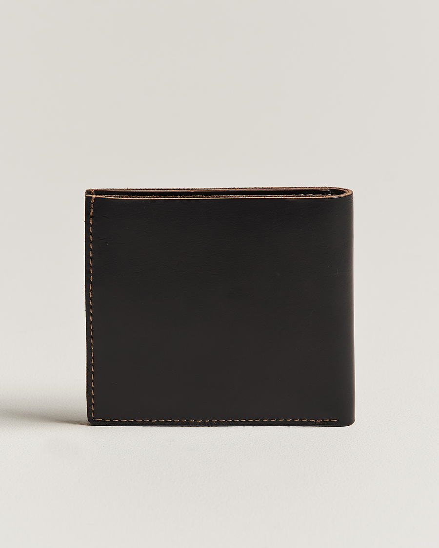 Herre | Vanlige lommebøker | RRL | Tumbled Leather Billfold Wallet Black/Brown