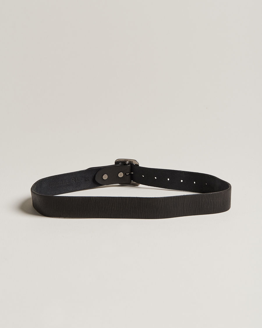 Herre | Assesoarer | RRL | Tumbled Leather Belt Vintage Black