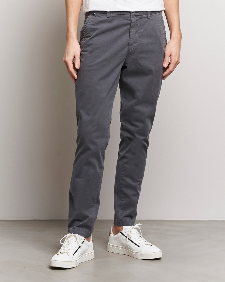 Herre | Klær | BOSS BLACK | Kaiton Cotton Pants Medium Grey
