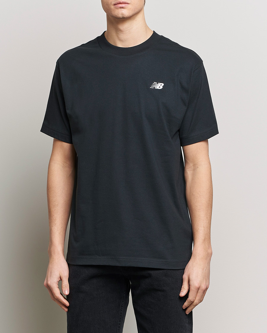 Herre | Svarte t-skjorter | New Balance | Essentials Cotton T-Shirt Black