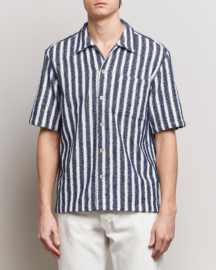 Herre | Kortermede skjorter | Sunflower | Spacey Shirt Navy Stripe
