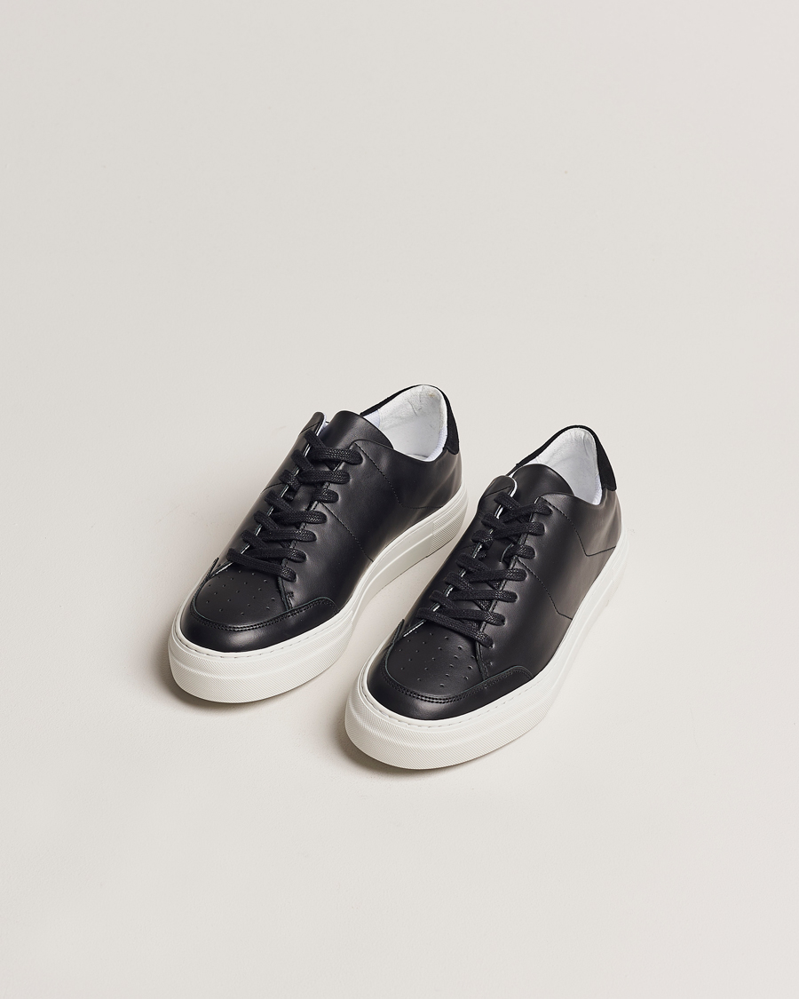 Herre | Sko | J.Lindeberg | Art Signature Leather Sneaker Black