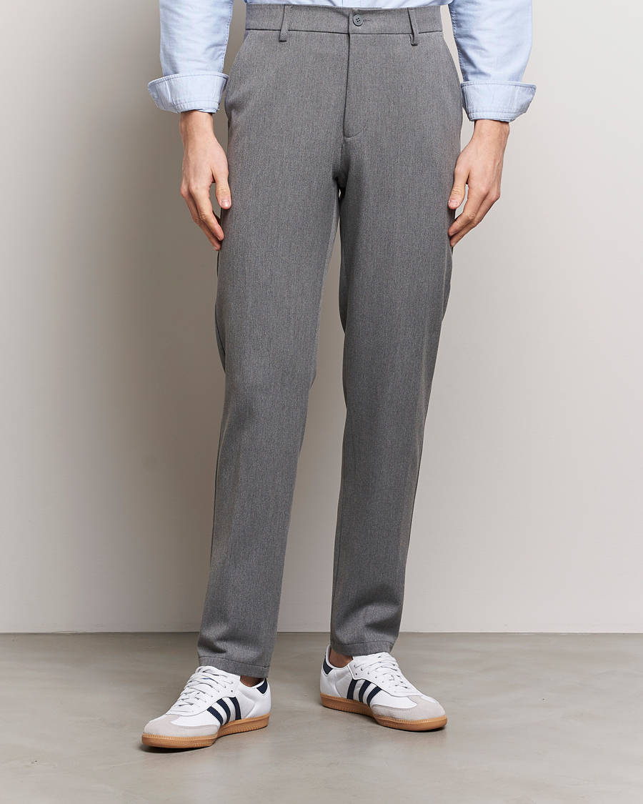 Herre | Nye varemerker | LES DEUX | Como Reg Suit Pants Grey Melange
