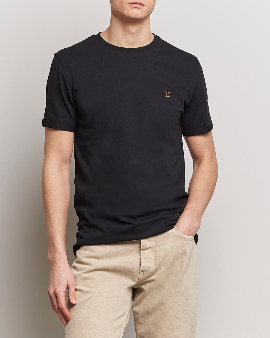 Herre | Nye varemerker | LES DEUX | Nørregaard Cotton T-Shirt Black