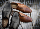 TEST NO: Kungen bland dressade skor - plain cap toe oxford