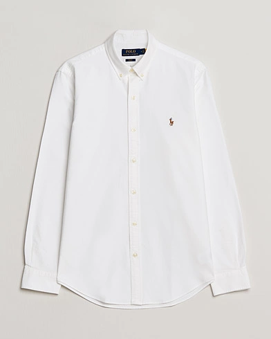 Herre | Preppy Authentic | Polo Ralph Lauren | Slim Fit Shirt Oxford White