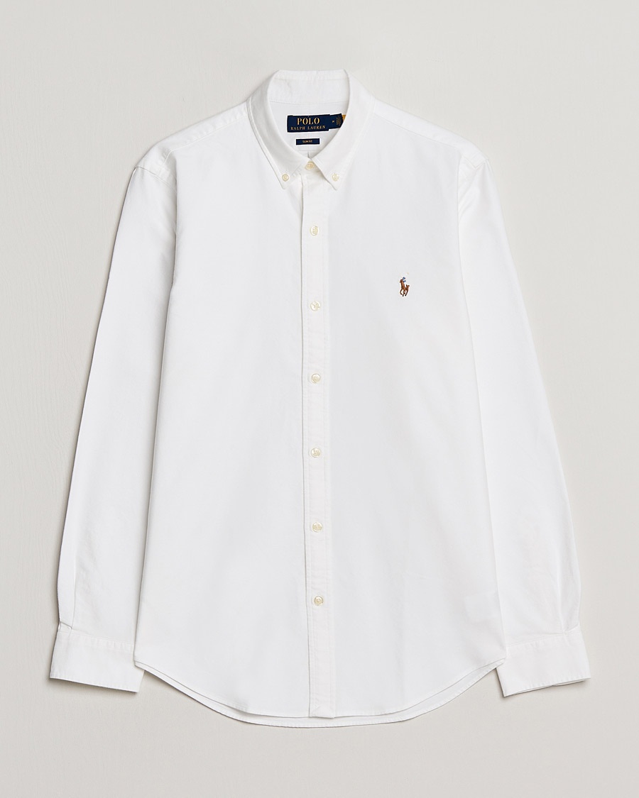 Polo Ralph Lauren Slim Fit Shirt Oxford White – Hvit