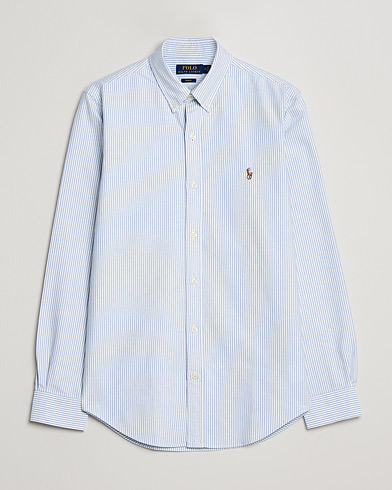 Herre | Preppy Authentic | Polo Ralph Lauren | Slim Fit Shirt Oxford Stripes Blue