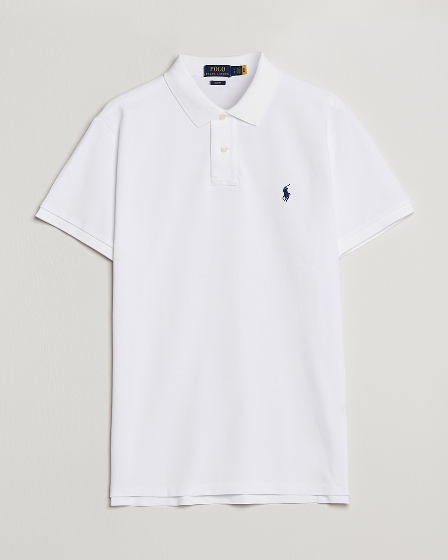 Herre | Pikéer | Polo Ralph Lauren | Slim Fit Polo White