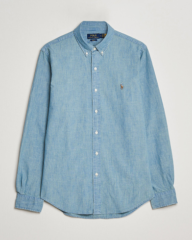 Herre | Casual | Polo Ralph Lauren | Slim Fit Chambray Shirt Washed