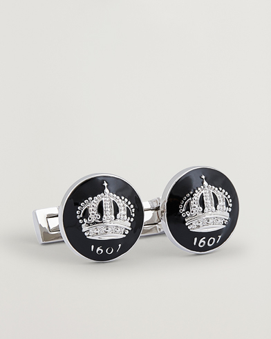  |  Cuff Links The Crown Silver/Baroque Black