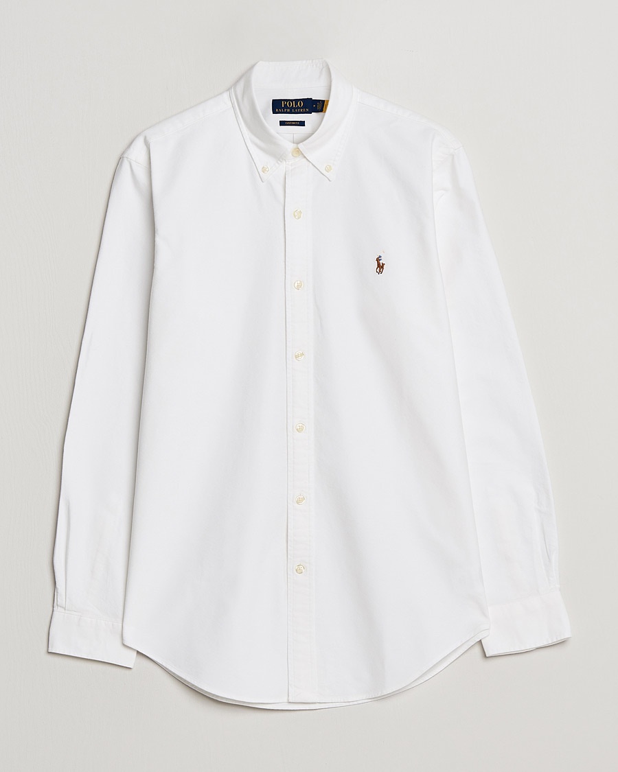 Polo Ralph Lauren Custom Fit Oxford Shirt White – Hvit