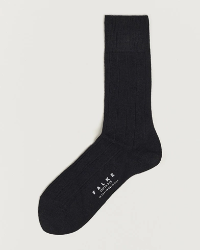 Herre | Sokker i merinoull | Falke | Lhasa Cashmere Socks Black