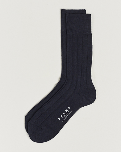 Herre |  | Falke | Lhasa Cashmere Socks Dark Navy