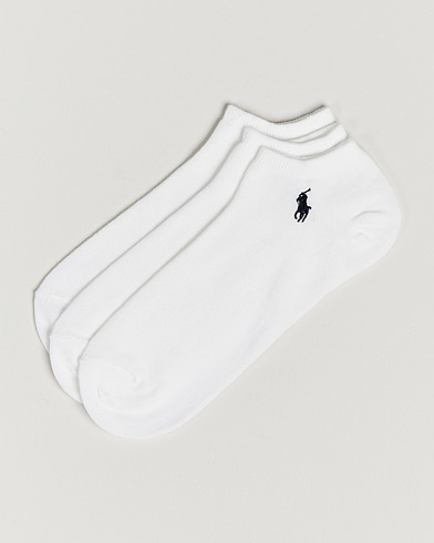 Herre | Preppy Authentic | Polo Ralph Lauren | 3-Pack Ghost Sock White