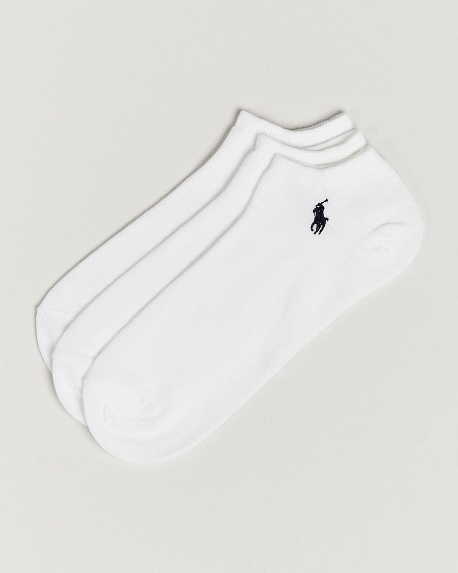 Polo Ralph Lauren 3-Pack Ghost Sock White – Hvit