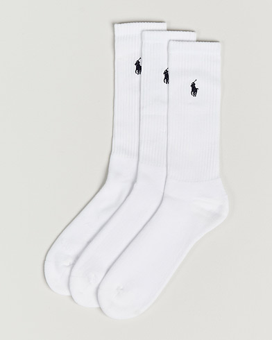 Herre | Vanlige sokker | Polo Ralph Lauren | 3-Pack Sport Socks White