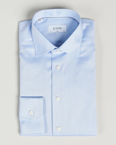 Herre | Festive | Eton | Slim Fit Shirt Blue