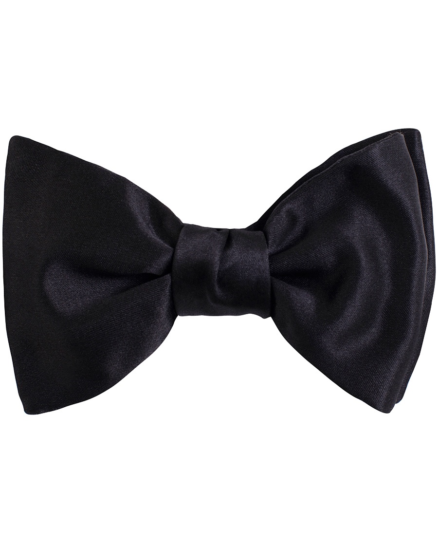  Bow Tie Satin Black