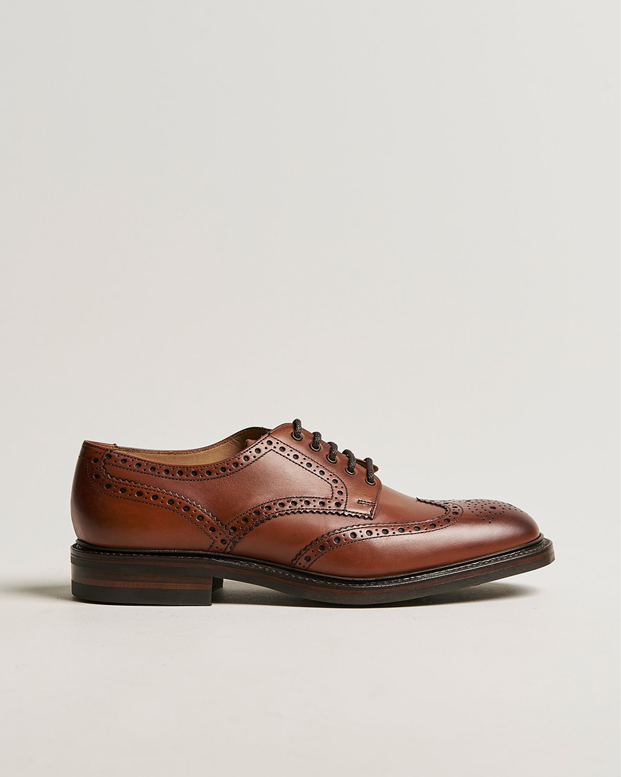 Loake 1880 Chester Dainite Brogue Mahogany Burnished Calf